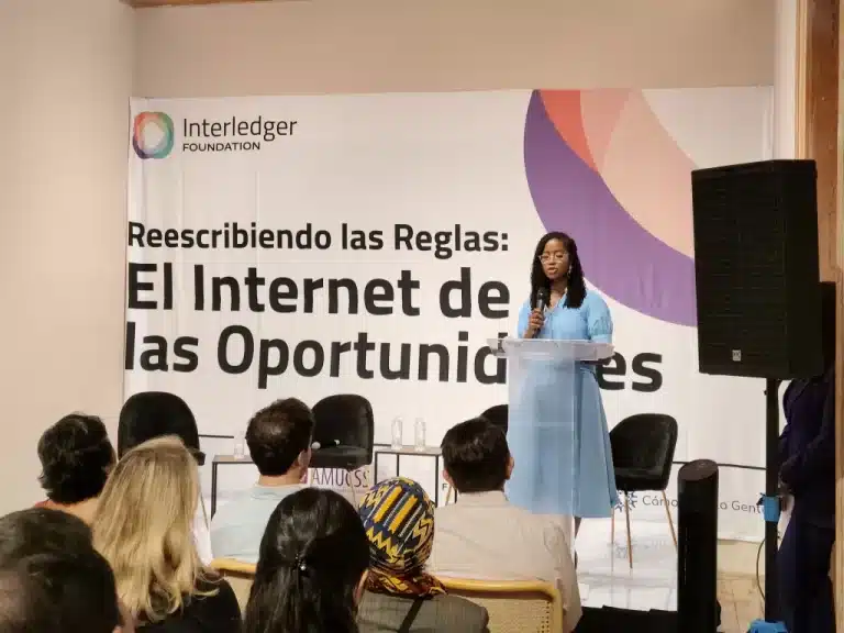 Briana Marbury, presidenta y directora general de la Fundación Interledger, en la Ciudad de México. Foto: DPL News